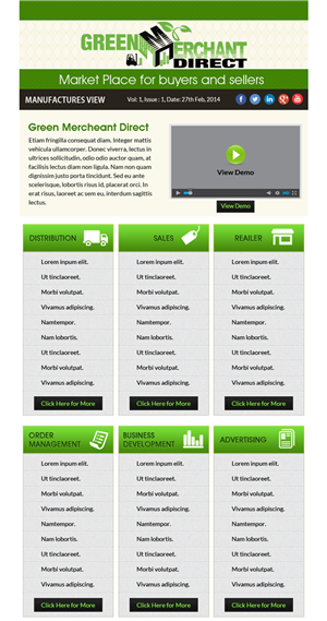 Newsletter Design by Expert Designer for Visions of Health | Design: #3226093