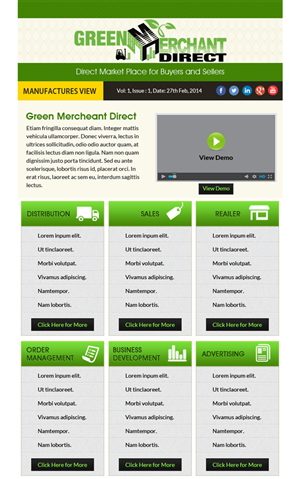 Newsletter Design by Expert Designer for Visions of Health | Design: #3236165