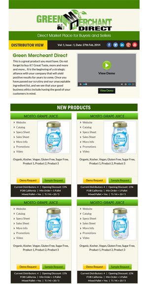 Newsletter Design by Expert Designer for Visions of Health | Design: #3250448