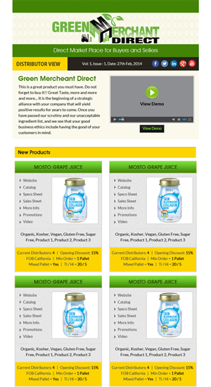 Newsletter Design by Expert Designer for Visions of Health | Design: #3254566