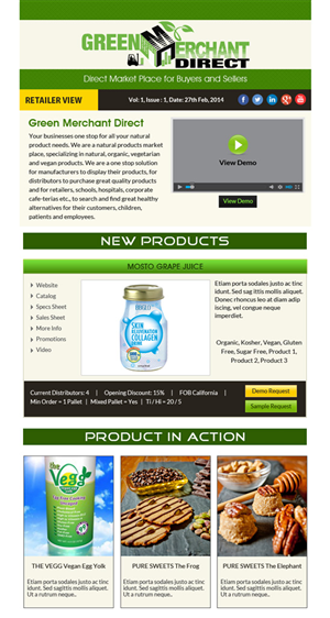Newsletter Design by Expert Designer for Visions of Health | Design: #3254700