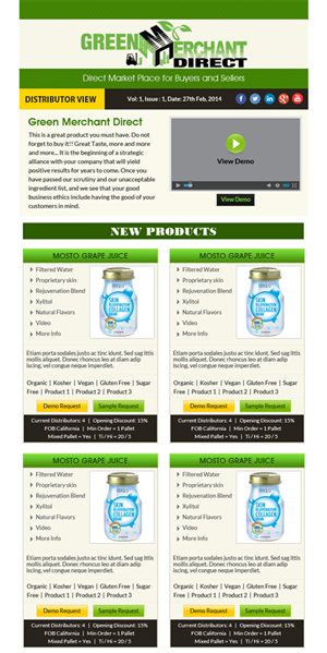 Newsletter Design by Expert Designer for Visions of Health | Design: #3262426