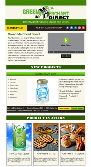 Newsletter Design by Expert Designer for Visions of Health | Design: #3272591