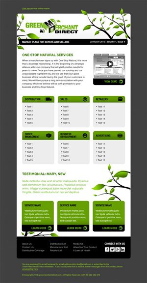 Newsletter Design by Veng for Visions of Health | Design: #3293550