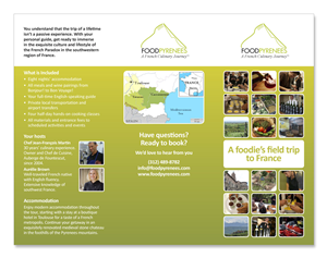 Foodie's Field Trip to France Brochure