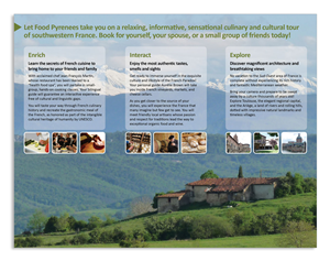 Foodie's Field Trip to France Brochure | Brochure Design by JayTee