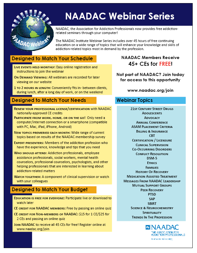 Flyer-Design von Ken Brooks für NAADAC | Design #805976