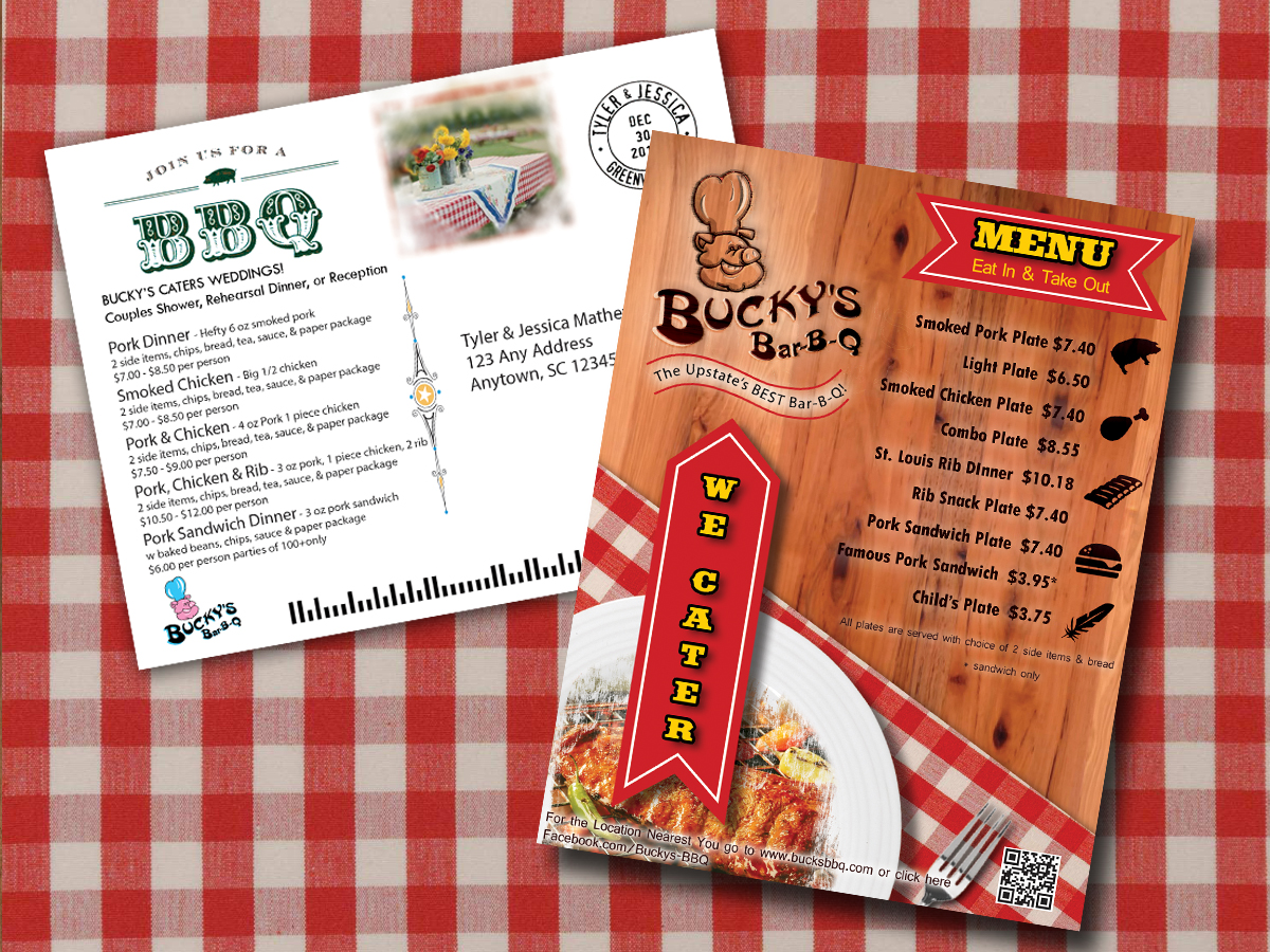 Diseño de Postal por Create SnapShots para Bucky's Bar-B-Q | Diseño #3256481