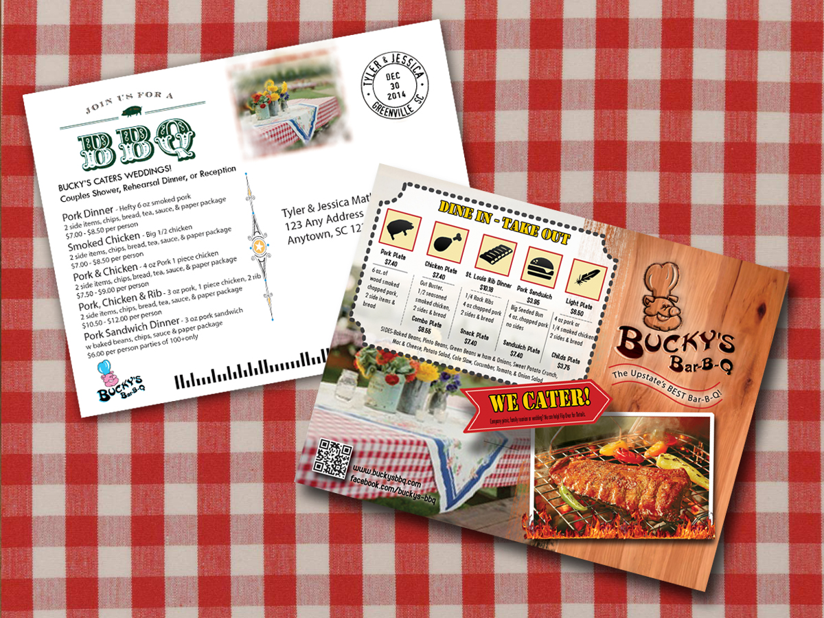 Postcard Design by Create SnapShots for Bucky's Bar-B-Q | Design #3256545