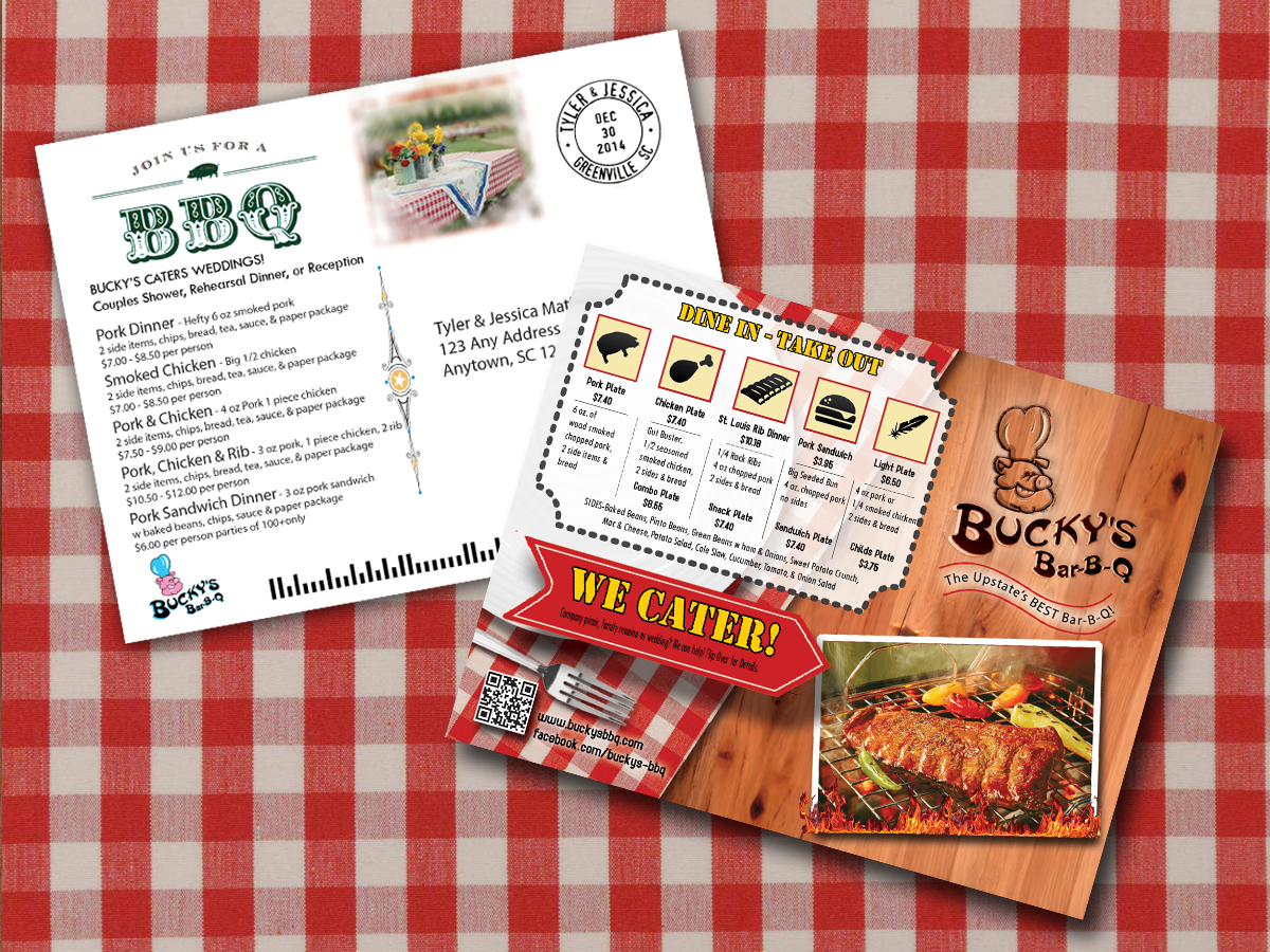 Postcard Design by Create SnapShots for Bucky's Bar-B-Q | Design #3256565