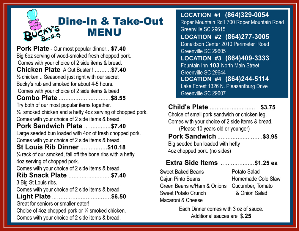 Postcard Design by daduncan for Bucky's Bar-B-Q | Design #3264386