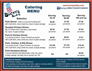 Postcard Design by daduncan for Bucky's Bar-B-Q | Design: #3264425