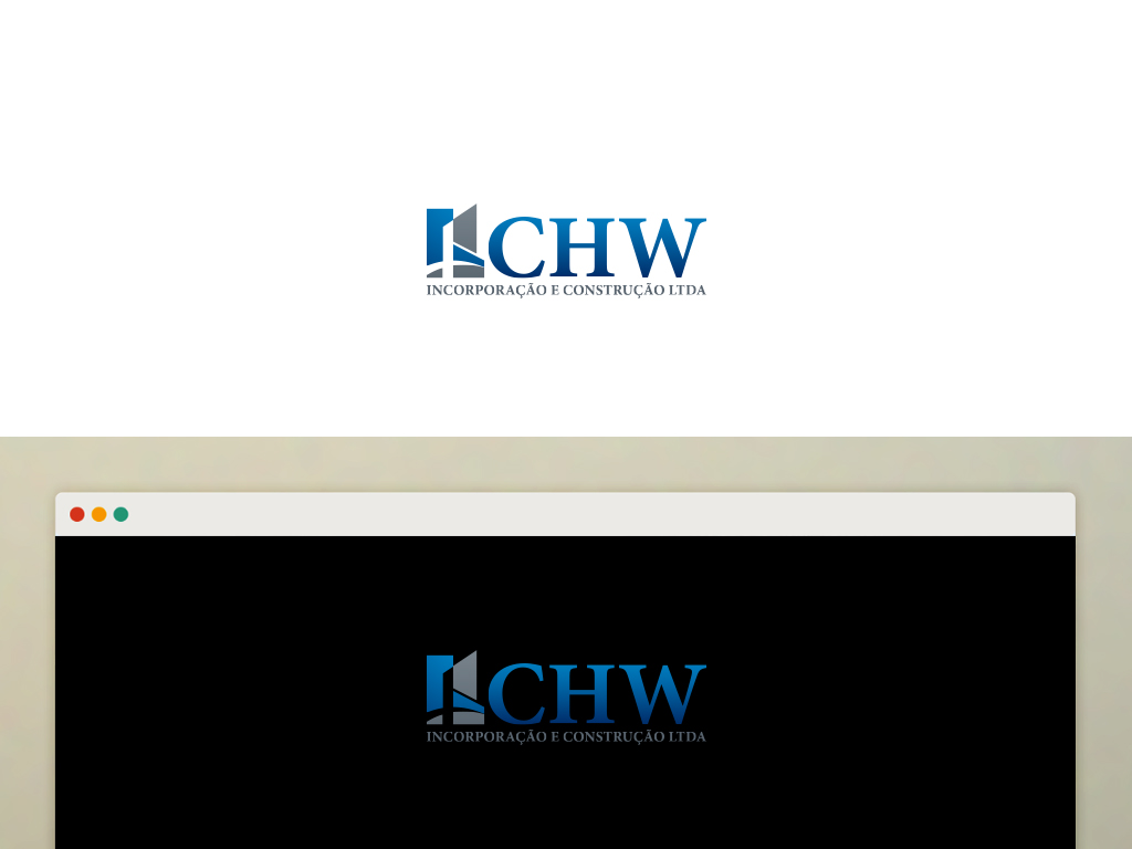 Logo Design by damakyjr for CHW INCORPORAÇÃO E CONSTRUÇÃO LTDA | Design #3263023