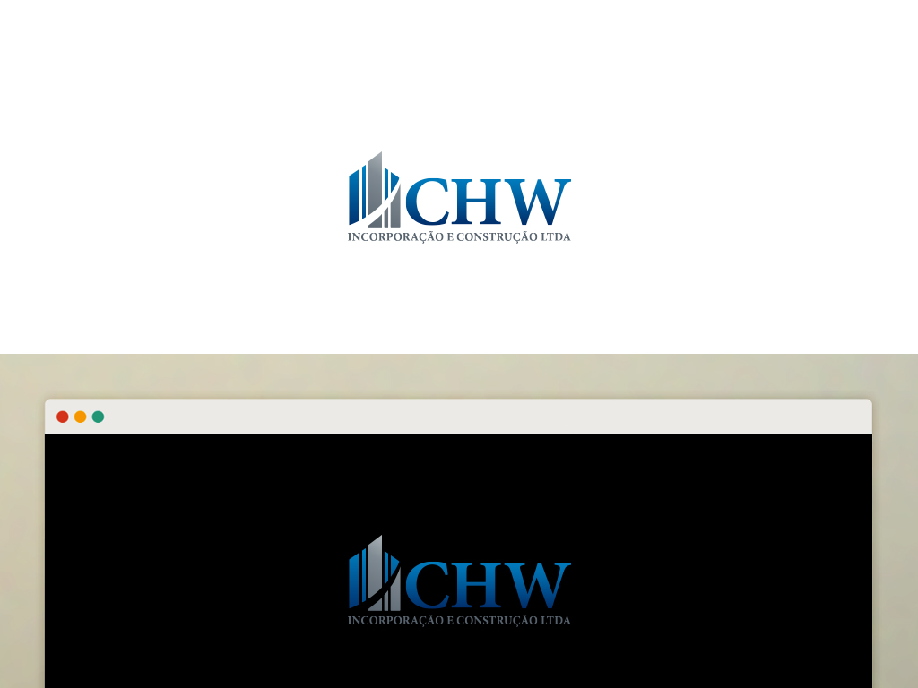 Logo Design by damakyjr for CHW INCORPORAÇÃO E CONSTRUÇÃO LTDA | Design #3263053