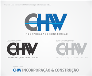 Logo-Design von Carlos Sínteque für CHW INCORPORAÇÃO E CONSTRUÇÃO LTDA | Design: #3209486
