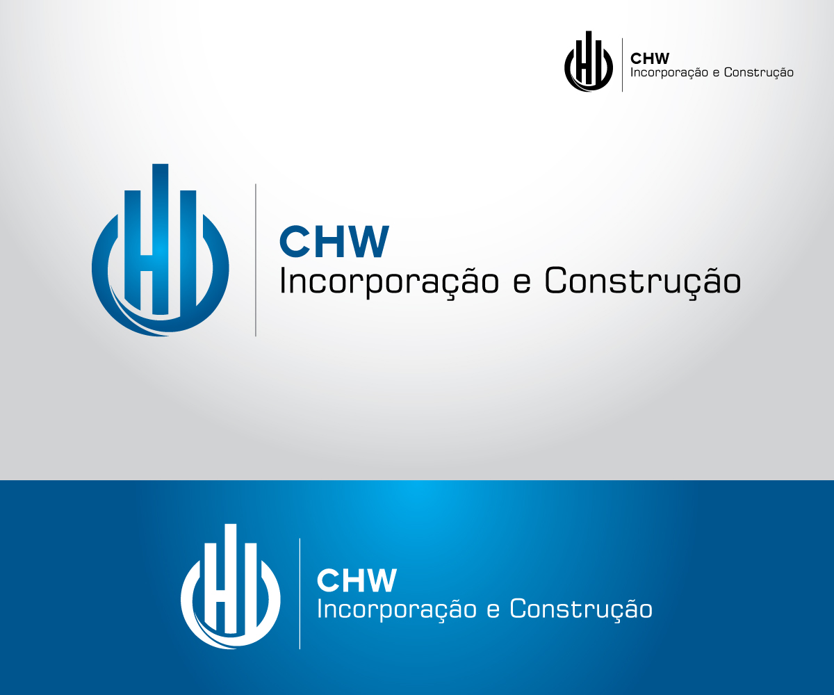 Logo Design by lokiasan for CHW INCORPORAÇÃO E CONSTRUÇÃO LTDA | Design #3218610