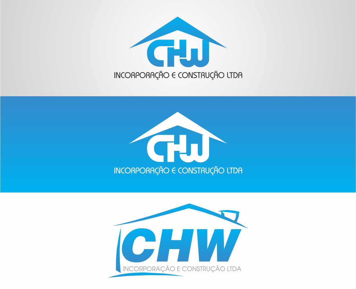 Logo Design by Kamal for CHW INCORPORAÇÃO E CONSTRUÇÃO LTDA | Design #3209579