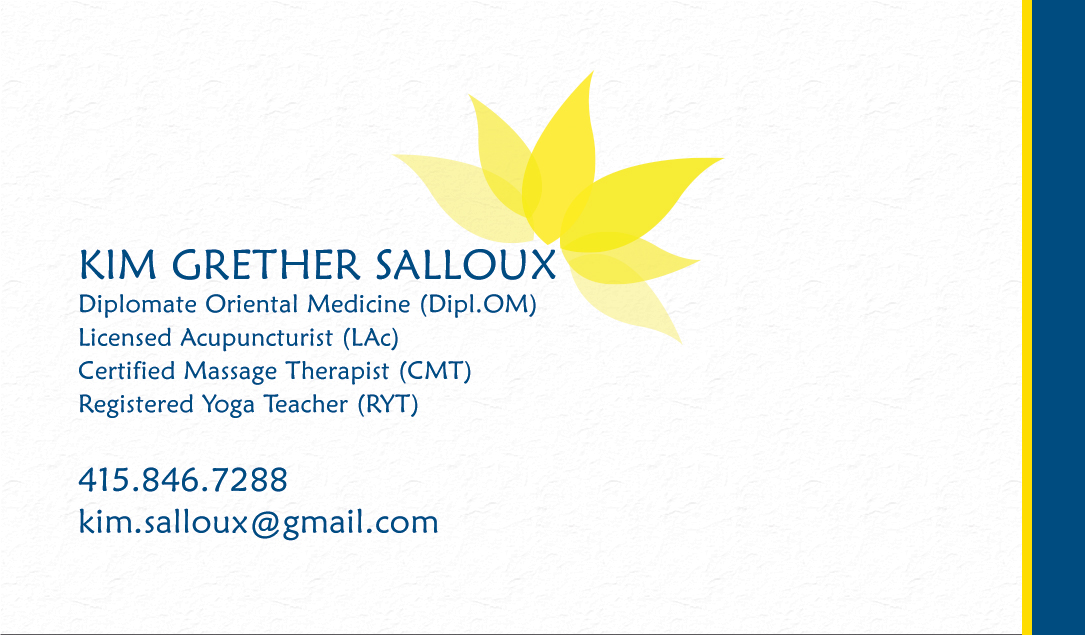 Business Card Design by GTools for Kim Salloux LAc | Design: #3229661