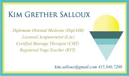 Business Card Design by megselise for Kim Salloux LAc | Design #3209638