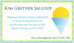 Business Card Design by megselise for Kim Salloux LAc | Design: #3224160