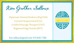 Business Card Design by megselise for Kim Salloux LAc | Design: #3224208