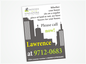 Flyer Design by Amduat Design for Houses In Singapore | Design: #801043