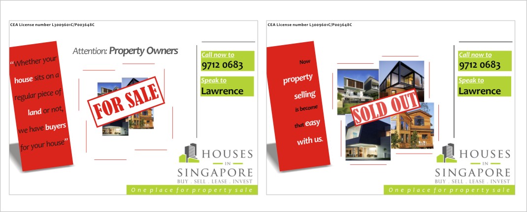 Flyer Design by creative designer for Houses In Singapore | Design #800442