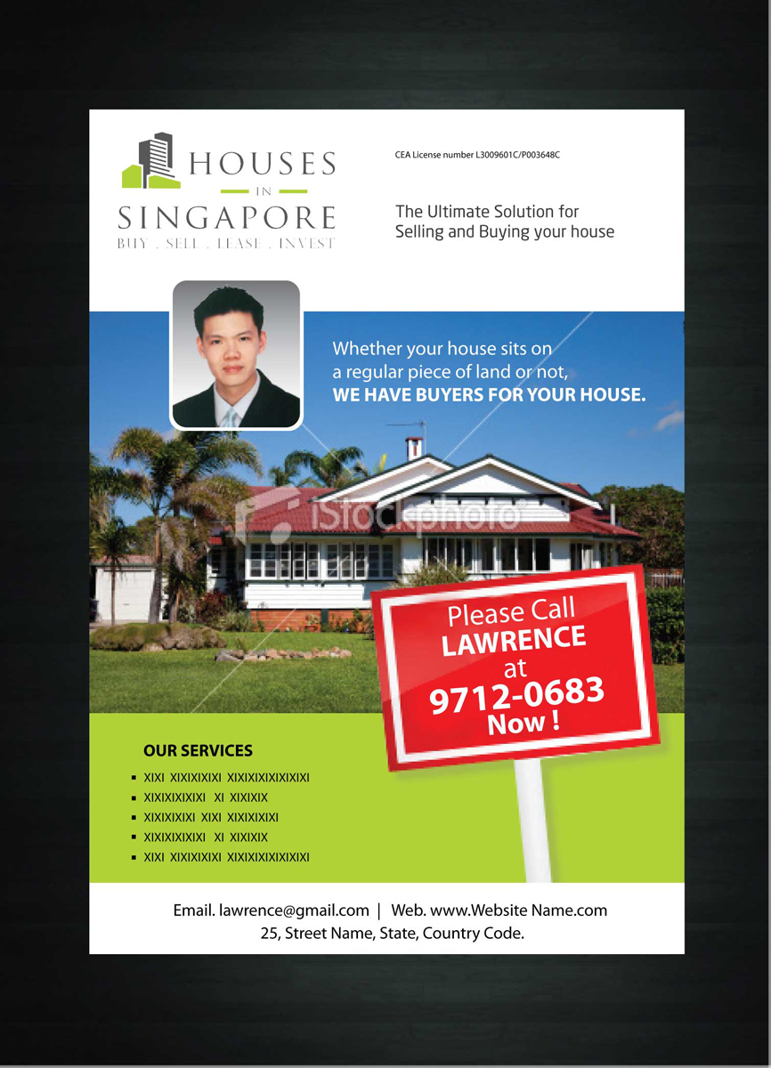 Flyer Design by Sbss for Houses In Singapore | Design #789932