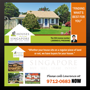 Flyer-Design von Mary Kaiser für Houses In Singapore | Design #788575