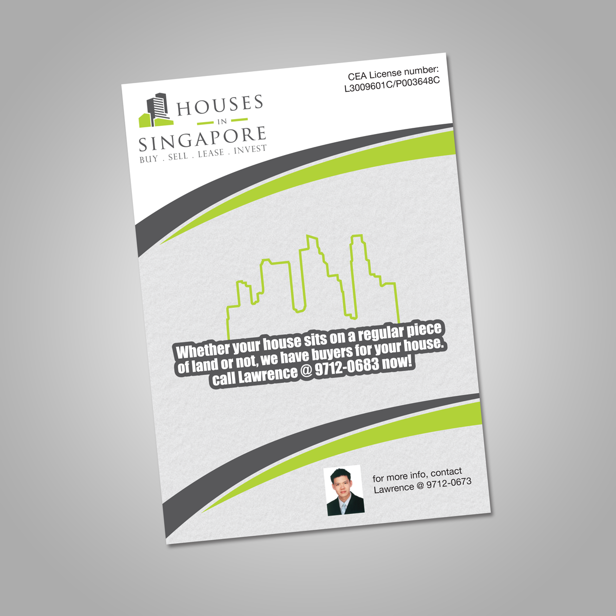 Flyer Design by luis likes design for Houses In Singapore | Design #796077