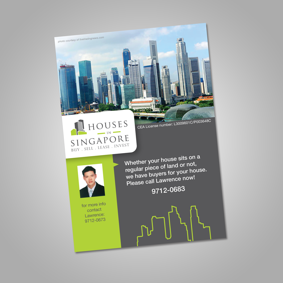 Flyer Design by luis likes design for Houses In Singapore | Design #796080