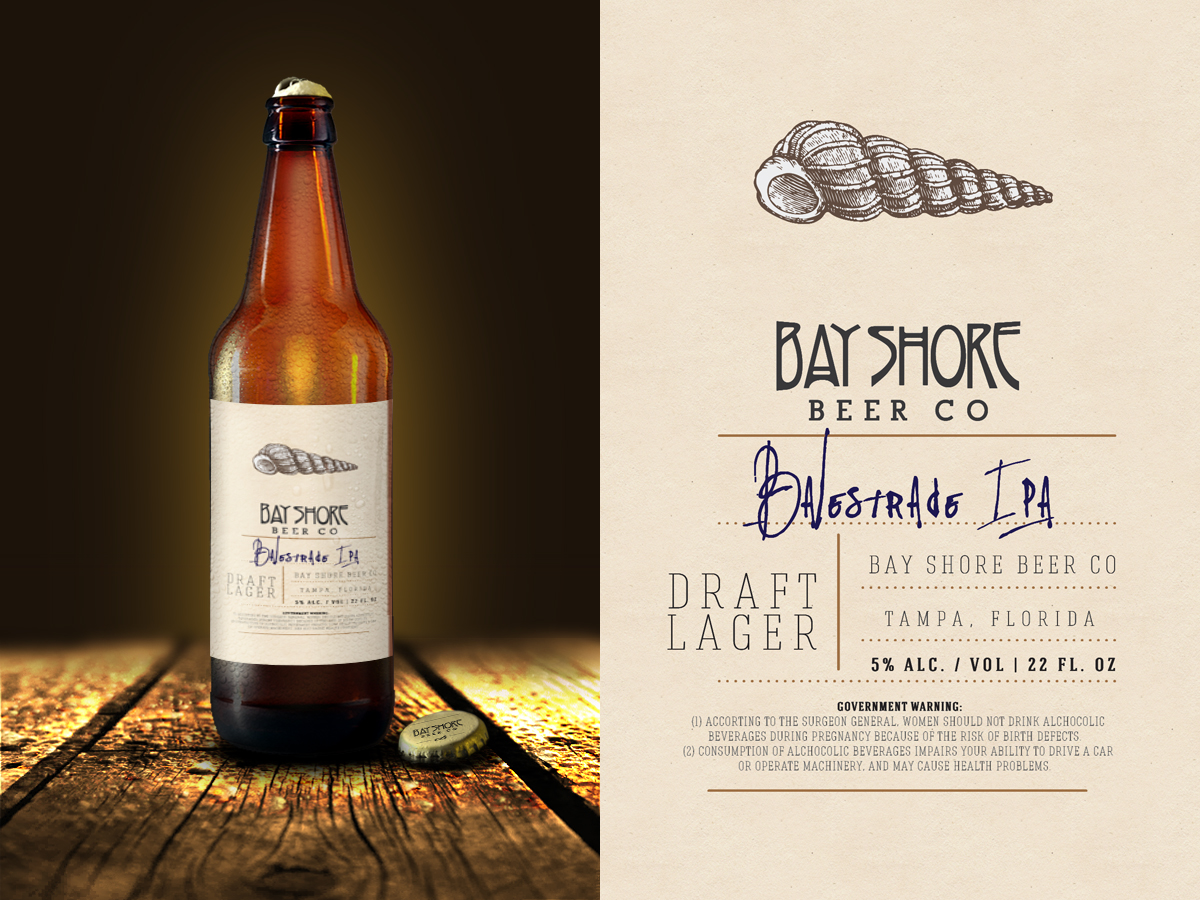 Label Design by dsgnr88 for Bay Shore Beer Co | Design #3280499