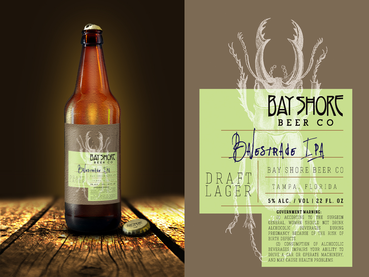 Label Design by dsgnr88 for Bay Shore Beer Co | Design #3280530