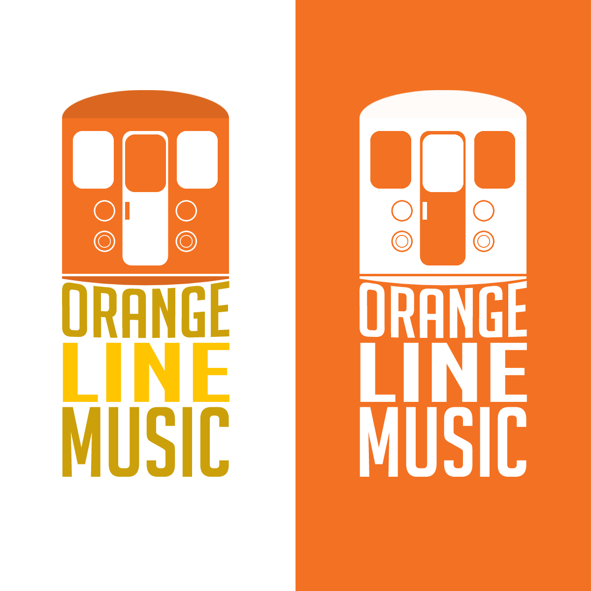 Diseño de Logo por harpcab para Orange Line Music | Diseño #3244905
