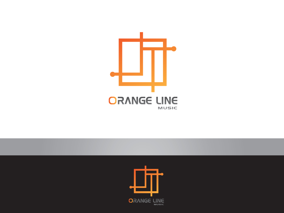 Logo Design by rootee for Orange Line Music | Design #3213730