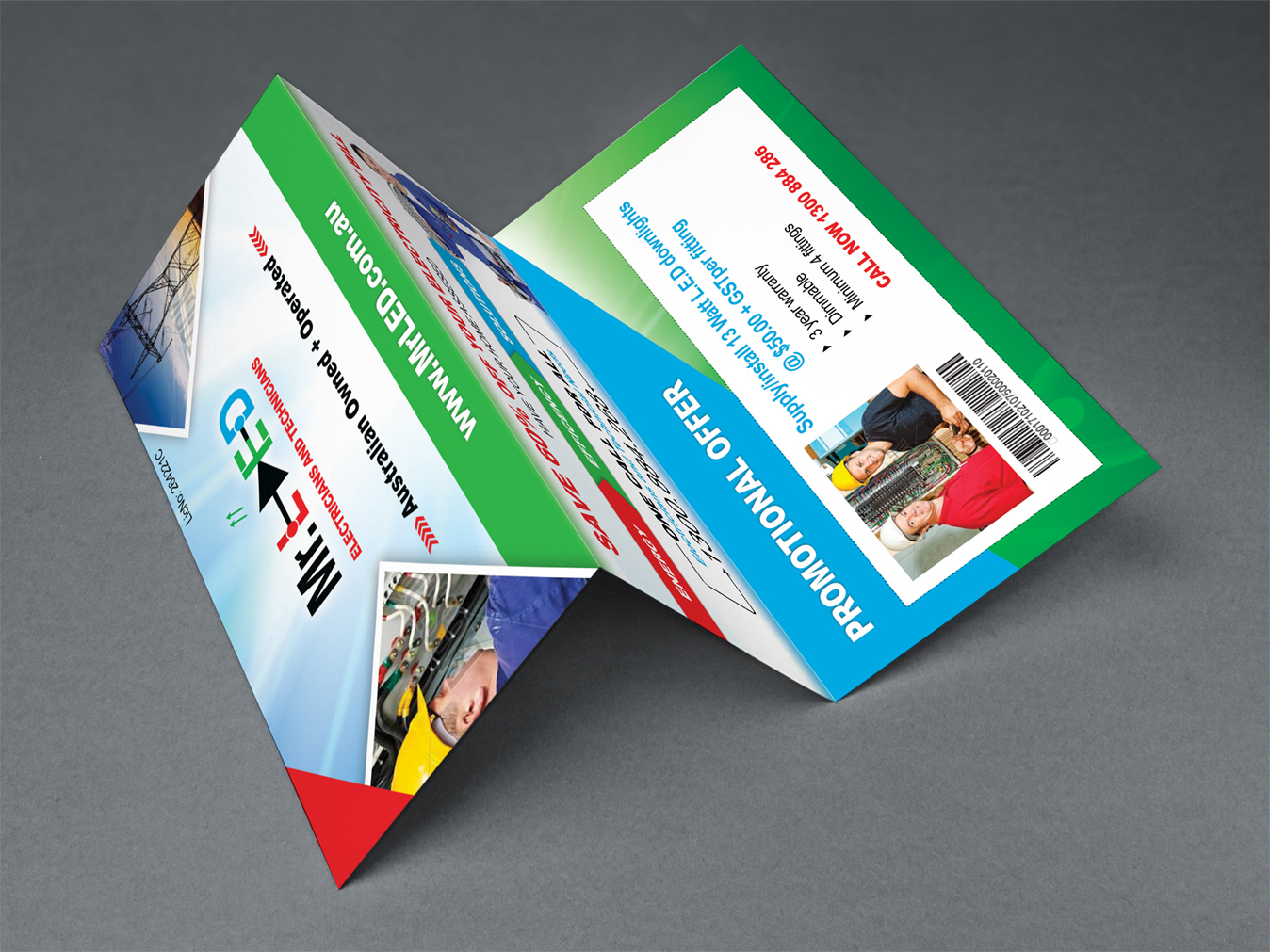 Diseño de Flyer por Nikki_26pixel para Mr L.E.D Electrical Pty Ltd | Diseño #3263911