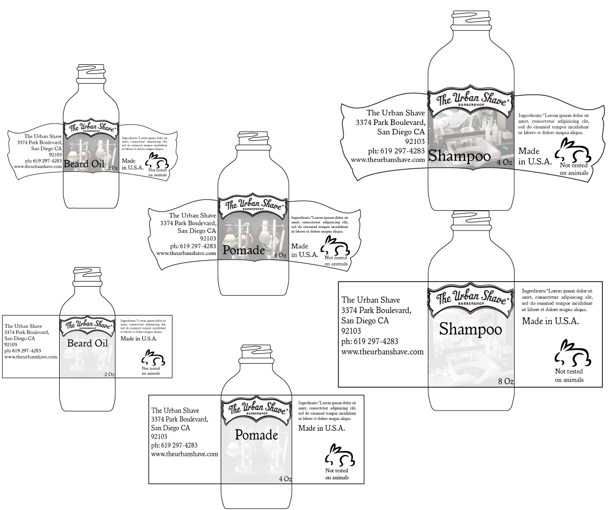 Design Étiquette par Fabio_Lombardi_85 pour The Urban Shave | Design #3267327