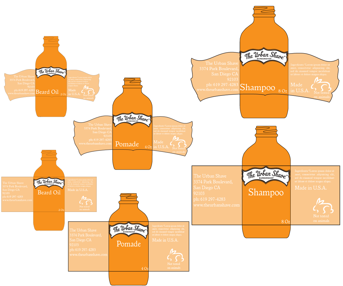 Label Design by Fabio_Lombardi_85 for The Urban Shave | Design #3284330
