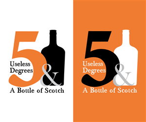 Diseño de Logo por Lair Hill Graphic Design para 5 Useless Degrees & A Bottle of Scotch | Diseño: #3232560