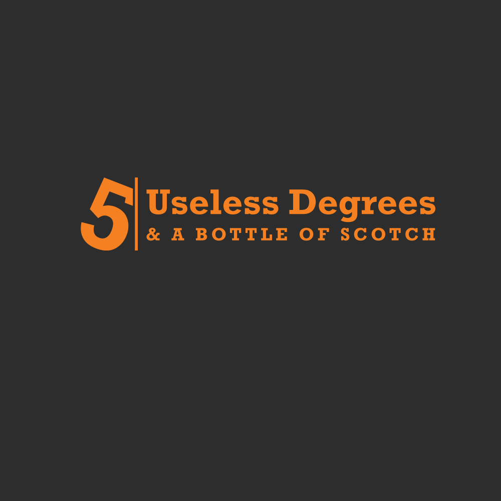 Logo Design by m for 5 Useless Degrees & A Bottle of Scotch | Design #3274495