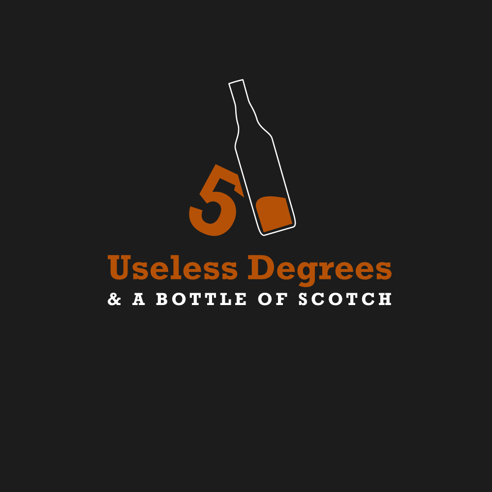 Logo Design by m for 5 Useless Degrees & A Bottle of Scotch | Design #3286319
