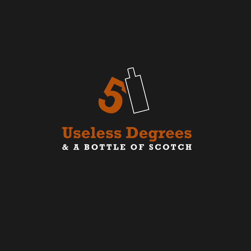Logo Design by m for 5 Useless Degrees & A Bottle of Scotch | Design #3302534