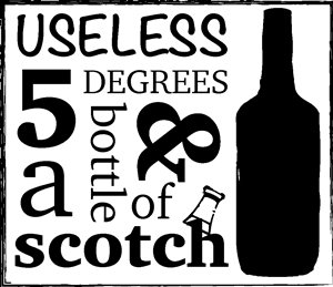 Diseño de Logo por designertrista para 5 Useless Degrees & A Bottle of Scotch | Diseño: #3262262