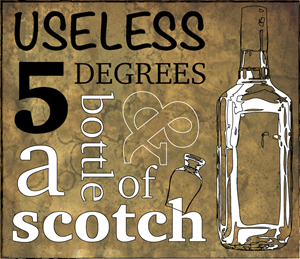 Diseño de Logo por designertrista para 5 Useless Degrees & A Bottle of Scotch | Diseño: #3263282