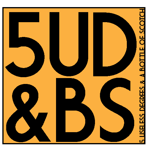 Diseño de Logo por designertrista para 5 Useless Degrees & A Bottle of Scotch | Diseño #3284680