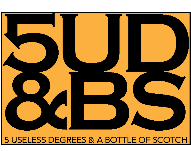 Diseño de Logo por designertrista para 5 Useless Degrees & A Bottle of Scotch | Diseño #3284727
