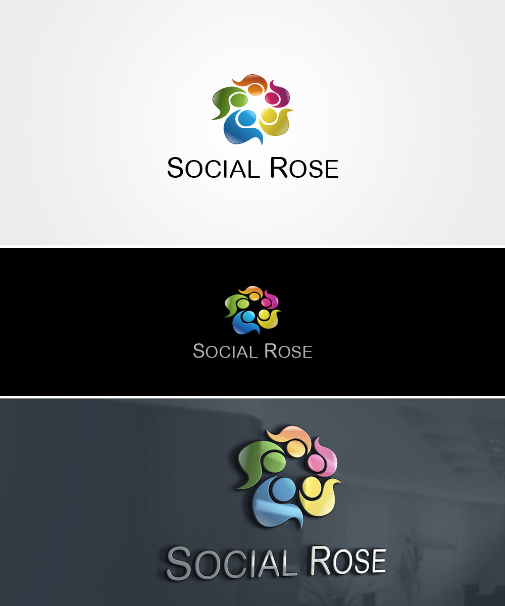 Logo Design by Benjamin for Social Rose | Design #3256683
