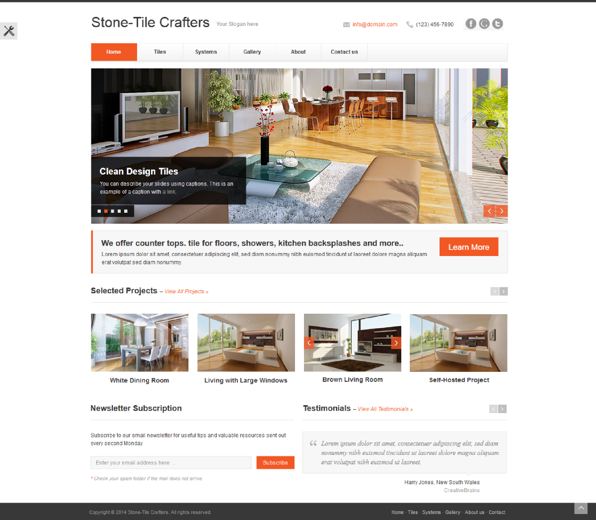 Web Design par Yogesh Sharma pour stone-tile crafters | Design #3243194