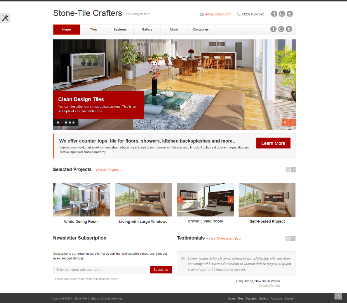 Web Design par Yogesh Sharma pour stone-tile crafters | Design #3250511