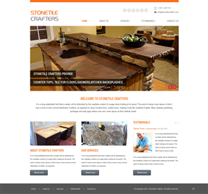 Web Design by pb for stone-tile crafters | Design: #3230665